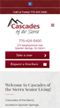 Mobile Screenshot of cascadesofthesierra.com